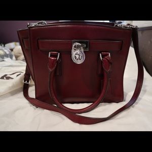 Michael Kors Burgundy Hamilton small